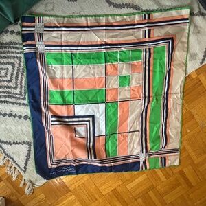 Vintage 80s abstract pattern scarf